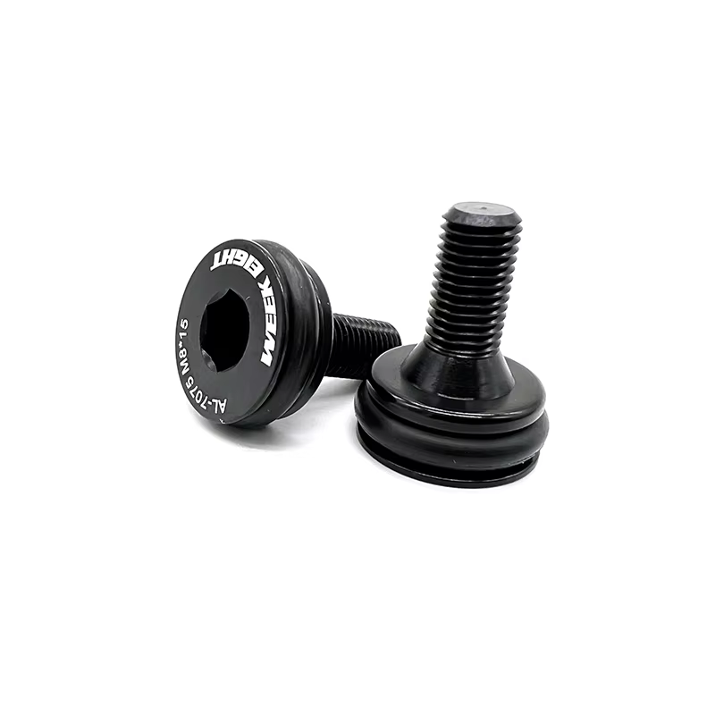 1 paire de support inférieur de vélo à trou carré, boulons scellés étanches, vis BB M8 * 15mm pour Brompton en alliage d'aluminium/acier