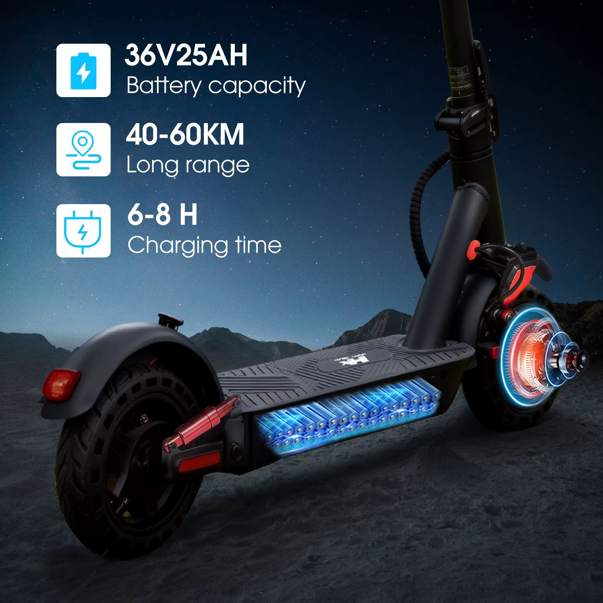 HX D06 scooter électrique 500W 36V 25AH trottinette
