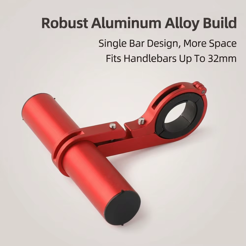 Support de fixation allongé pour guidon de VTT