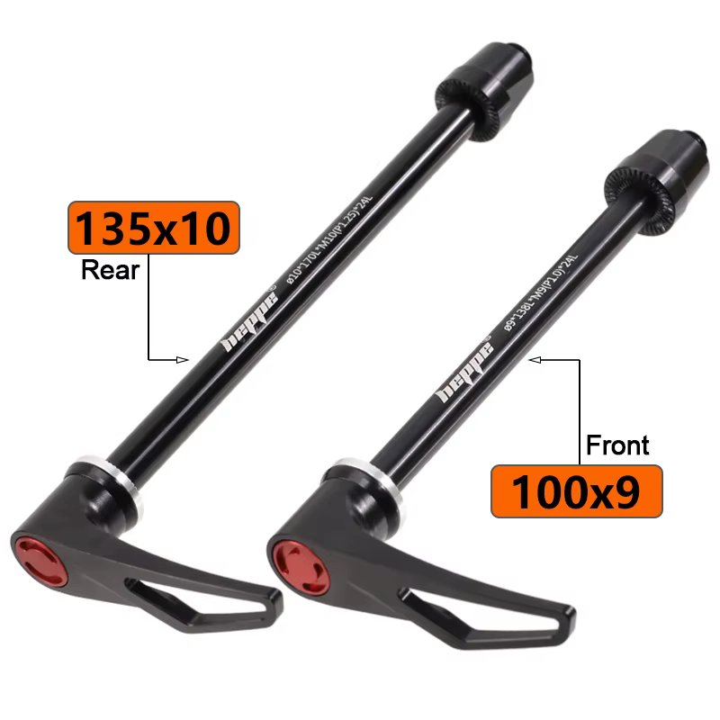 HEPPE vélo à travers l'axe 9x100 10x135 vtt vélo de route moyeu de roue avant arrière à axe traversant moyeu de vélo brochettes M10 M9 vélo à dégagement rapide