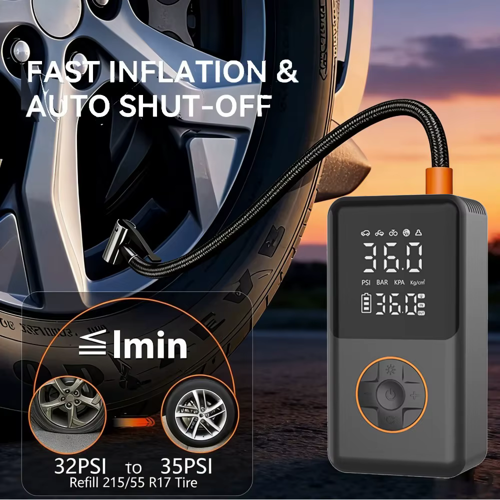 YINGBOOST Mini pompe à pneu de vélo 150 PSI gonfleur