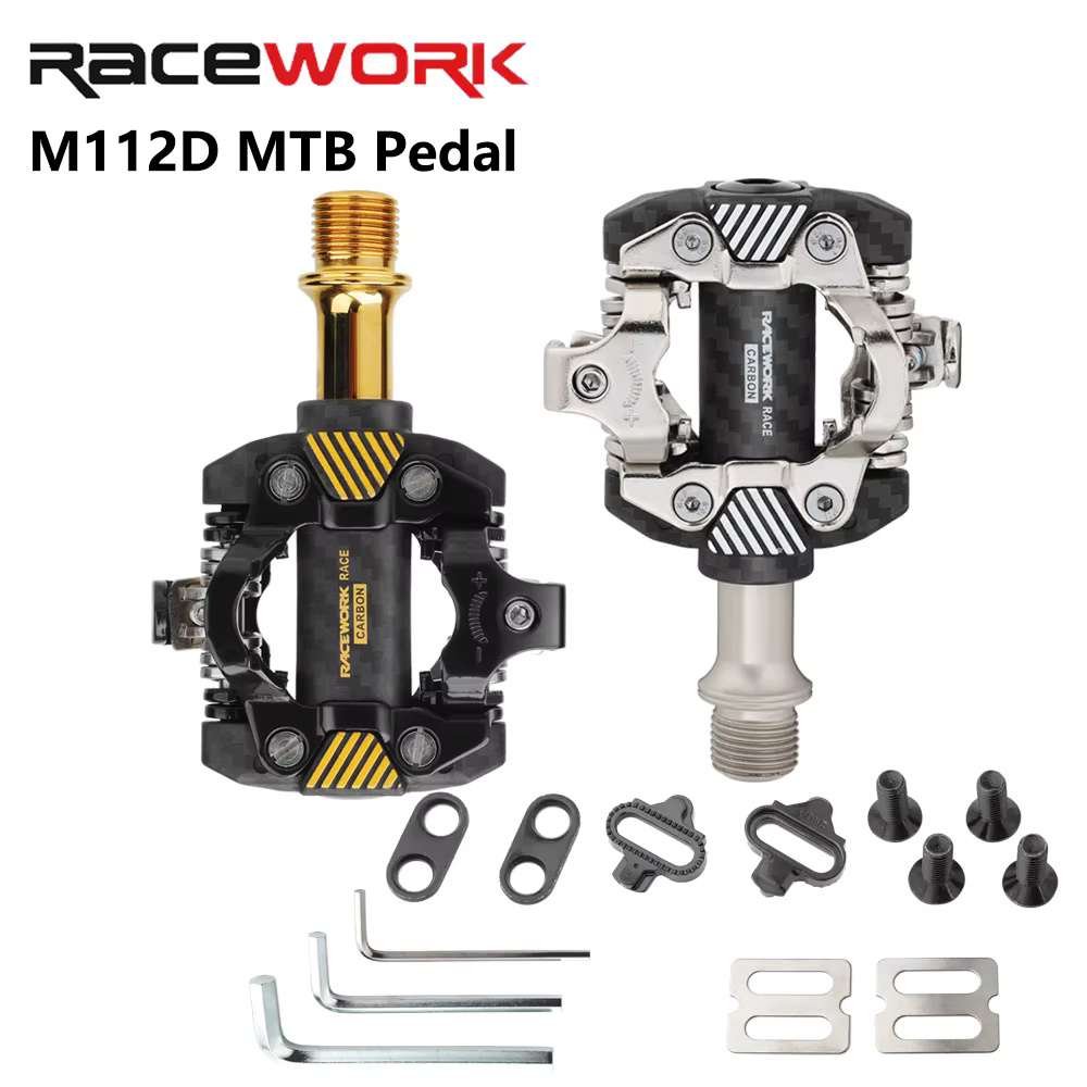 Pédales de vélo VTT en fibre de carbone RACEWORK