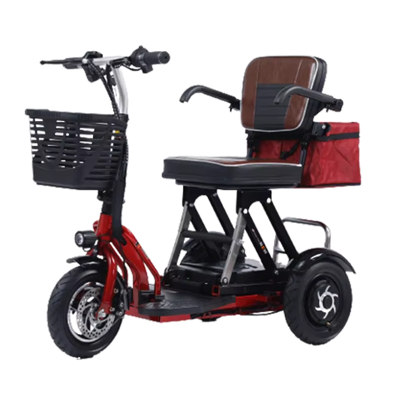 Vélo électrique à double moteur en titane pour mobilité réduite
