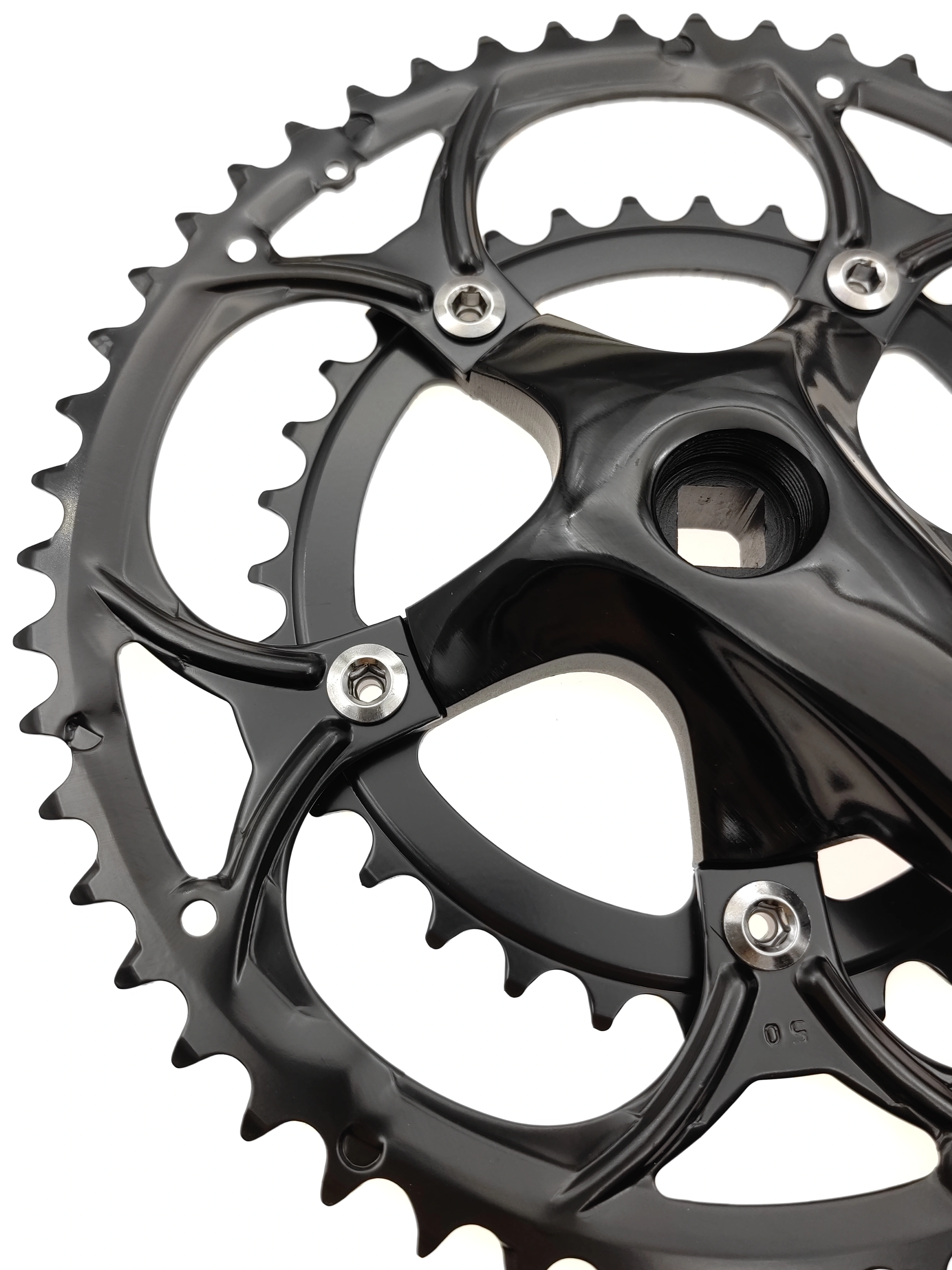 50/34T pédalier de vélo de route BCD 110mm 8/9 vitesses trou de diamant Double pignons pièces de manivelle