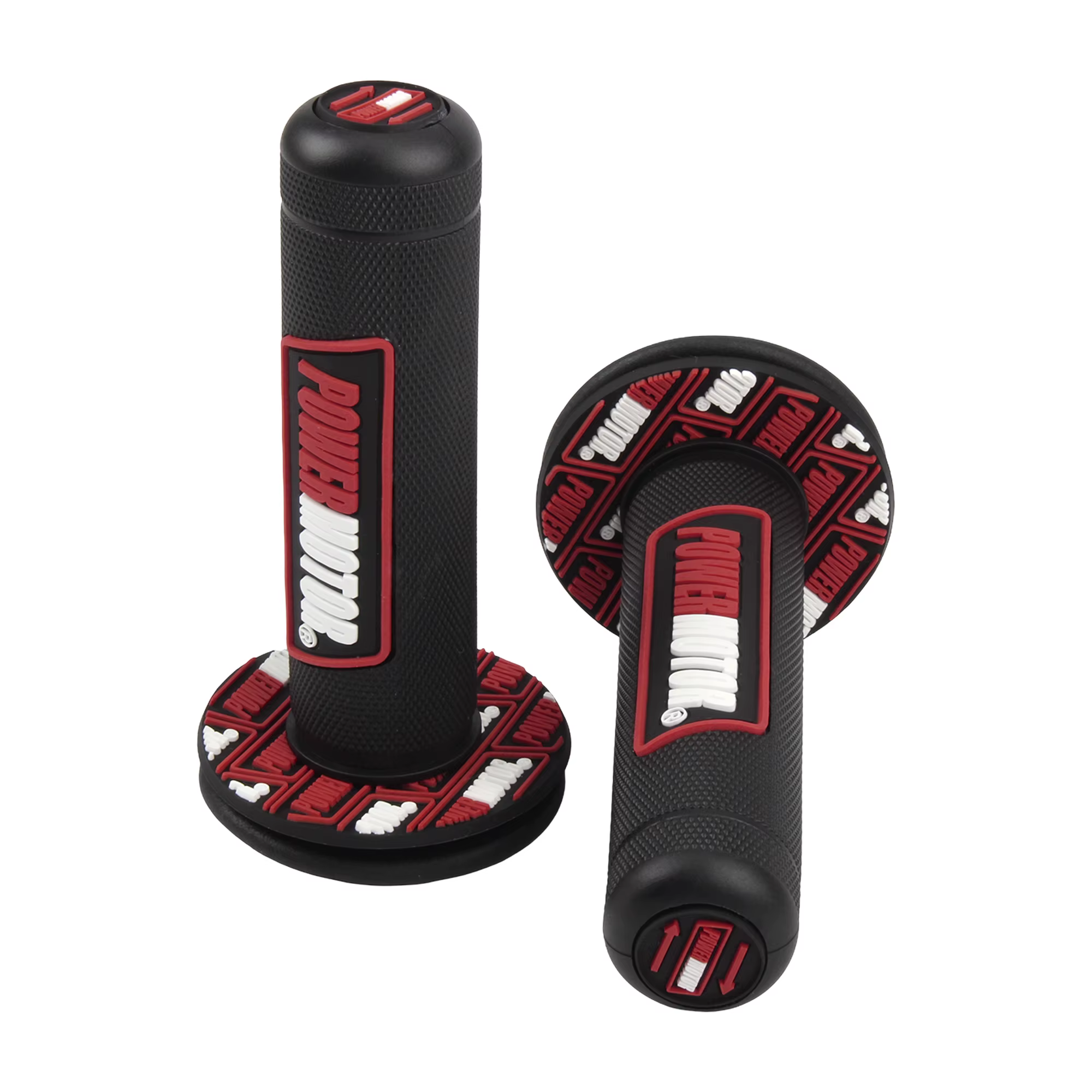 PowerMotor poignées de moto Gel anti-dérapant résistant à l'usure poignée absorbant les chocs en caoutchouc ATV Scooters poignée de Motocross accessoires