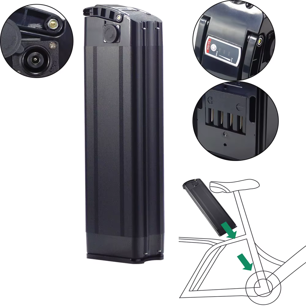 Batterie lithium-ion JETECH JT-EBB10-21 36V 10Ah 10.4Ah pour vélo électrique Moovy