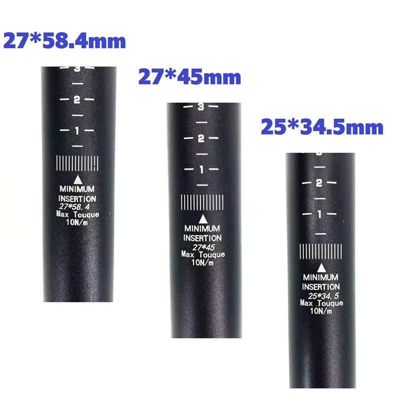 Tige de selle de vélo de route 27mm * 58.4mm