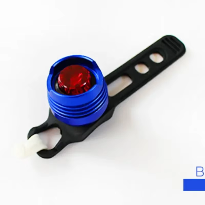 Vélo vélo cyclisme avant arrière queue casque rouge Flash lumières LED étanche vtt sécurité avertissement lampe cyclisme aluminium lumière