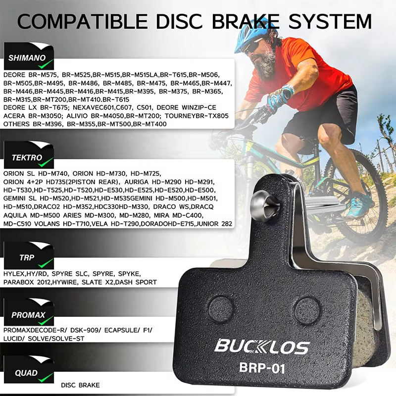 BUCKLOS plaquettes de frein de vélo