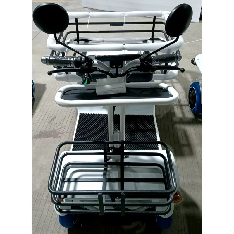 Tricycles électriques de cargaison à grande vitesse de roue de vélo de chargement électrique de mobilité 48V 1000W 4 roues
