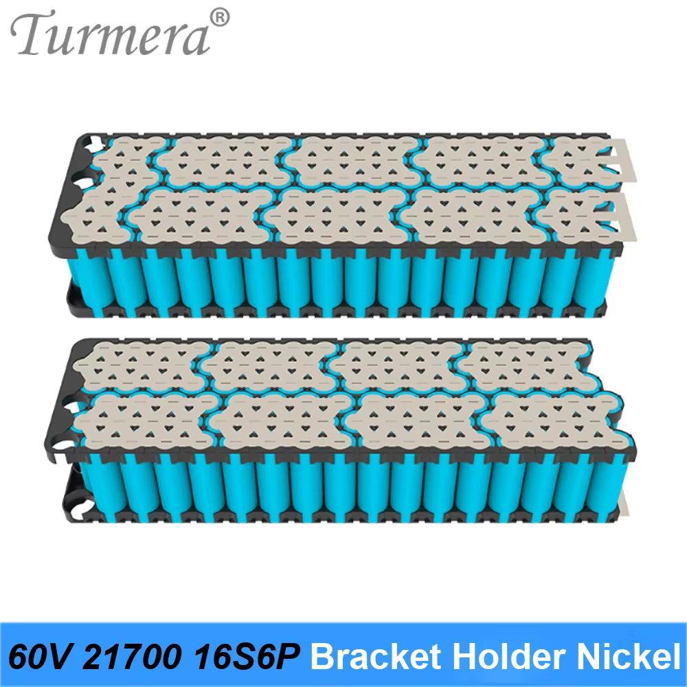 Turmera 48V 52V 60V 21700 support de batterie de vélo électrique avec Nickel 13S6P 13S7P 13S8P 14S6P 14S7P 16S6P