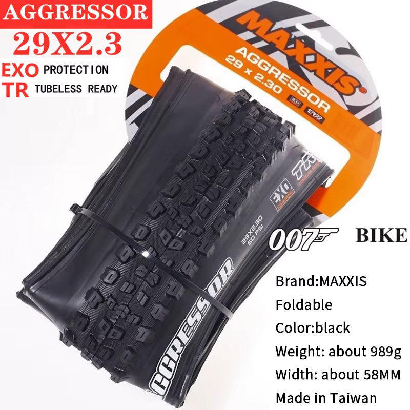 1 pièce MAXXIS 29 AGGRESSOR vélo 26X2.3 27.5X2.3/2.5 29X2.3 29*2.5 EXO Protection TR Tubeless 29er pliant vtt VTT pneu