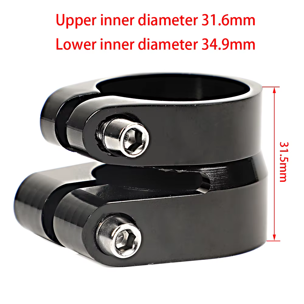 Collier de selle de vélo OUO CNC 31.8/34.9mm