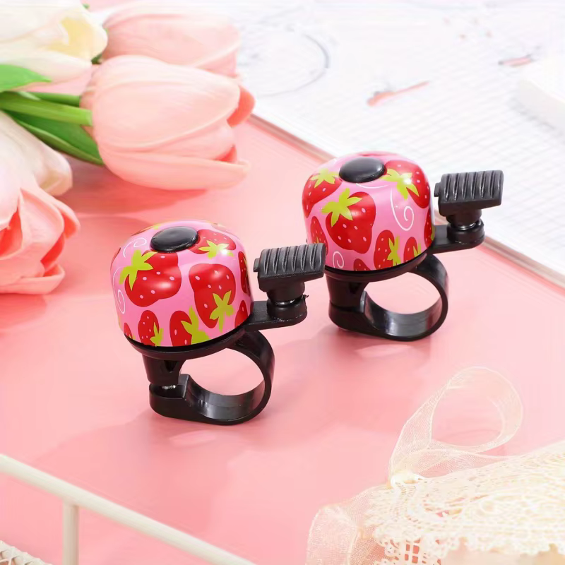 Sonnette de vélo fraise pour enfants et adultes