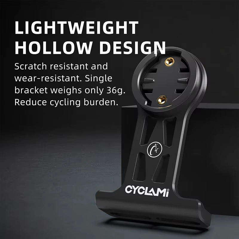 CYCLAMI support de guidon de vélo à montage avant étendu pour adaptateur NiteRider caméra d'action sportive Garmin XOSS G + IGSPORT RAVEMEN