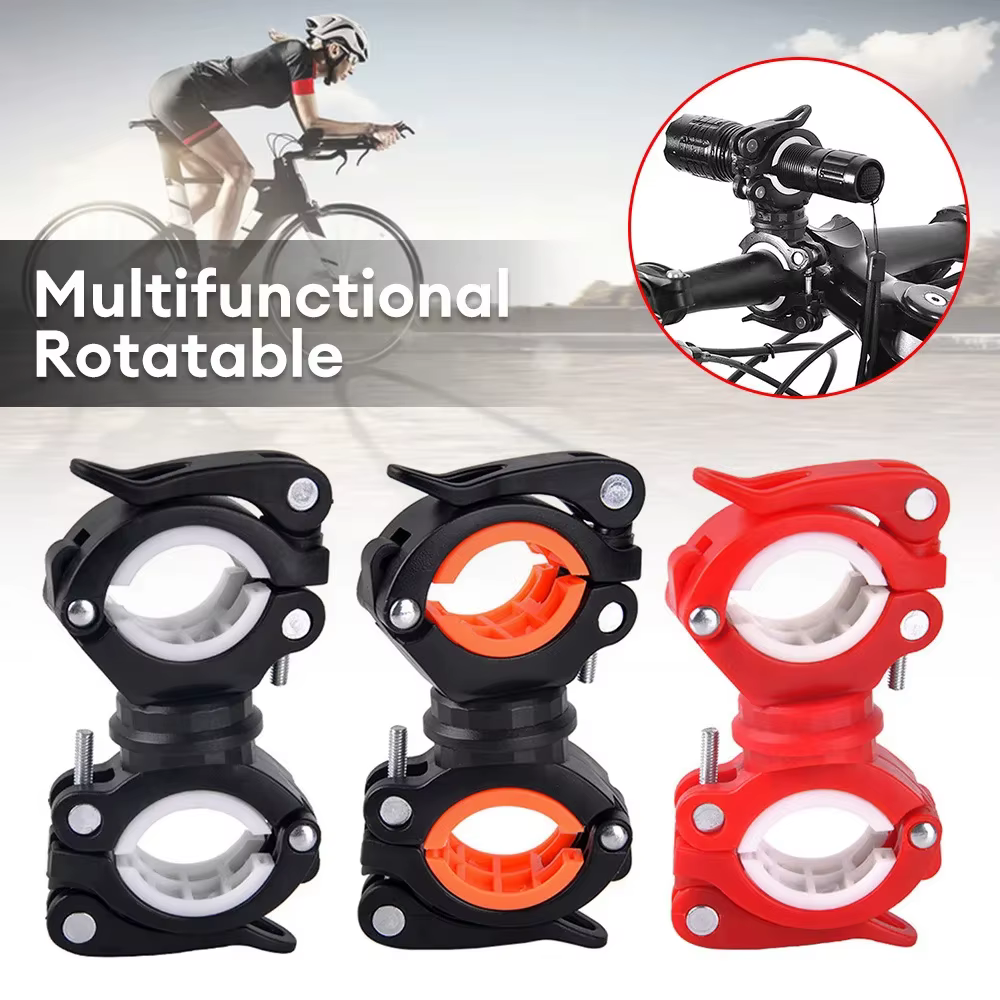 Support de lumière de vélo multifonctionnel rotatif à 360 degrés