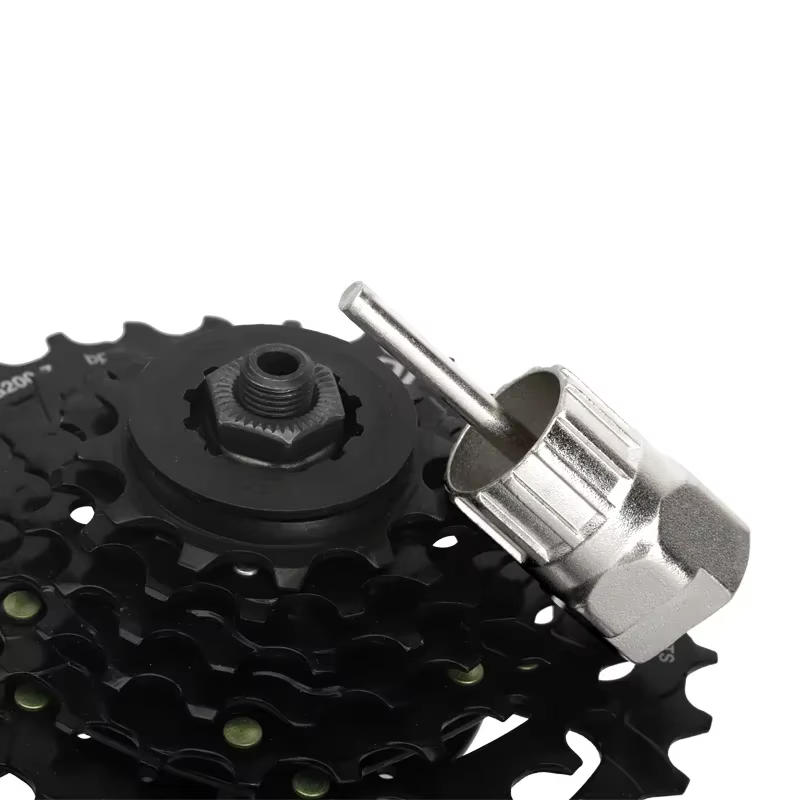 Kit d'outils de démontage de roue libre de vélo avec clé de cassette 12 dents