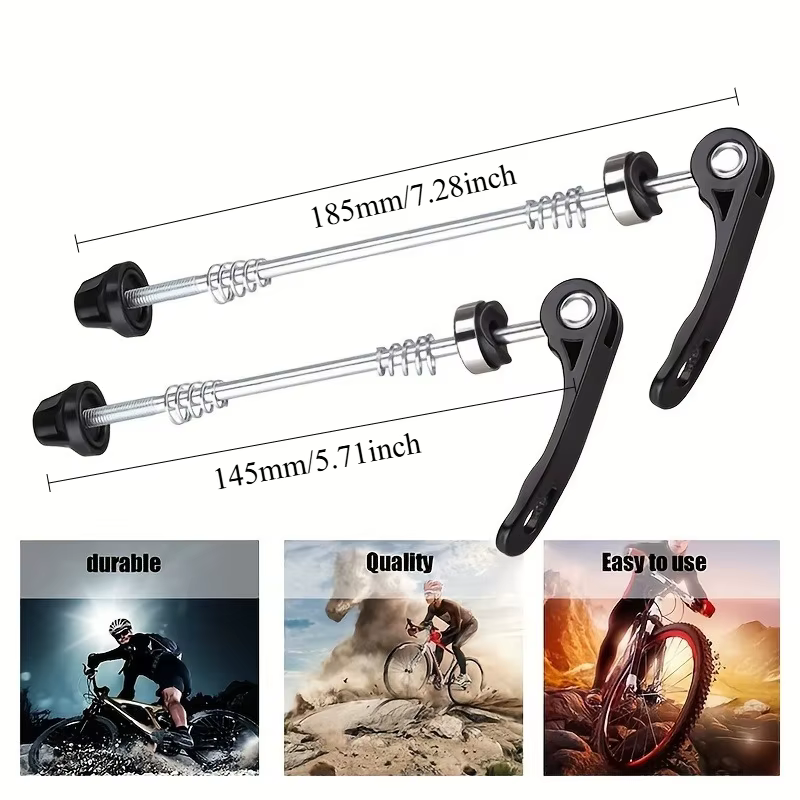 1 paire de brochettes de vélo ultralégères à dégagement rapide