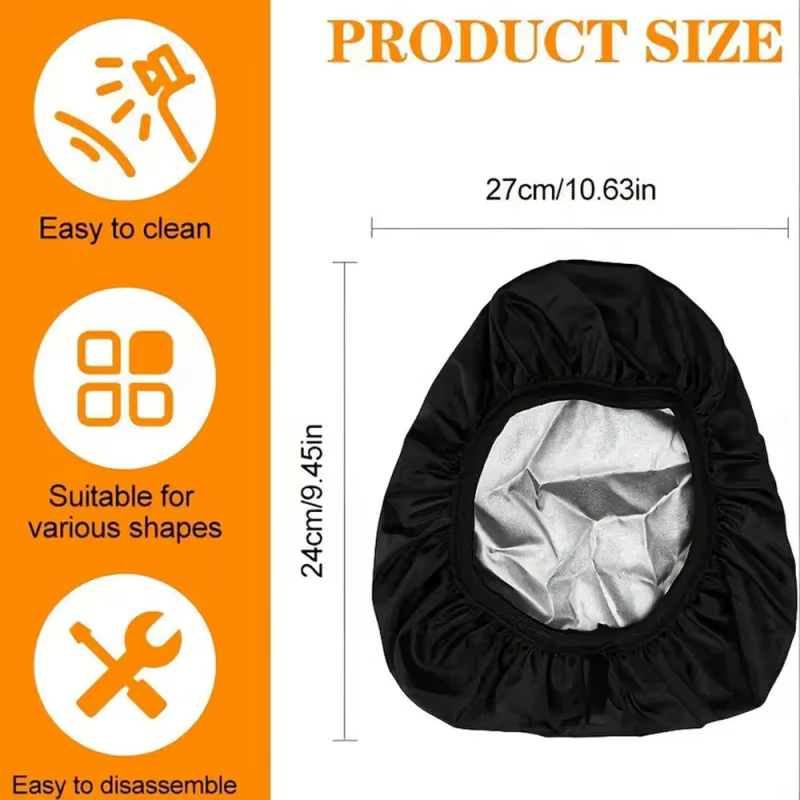Housse de protection contre la pluie pour casques de vélo avec bandes réfléchissantes