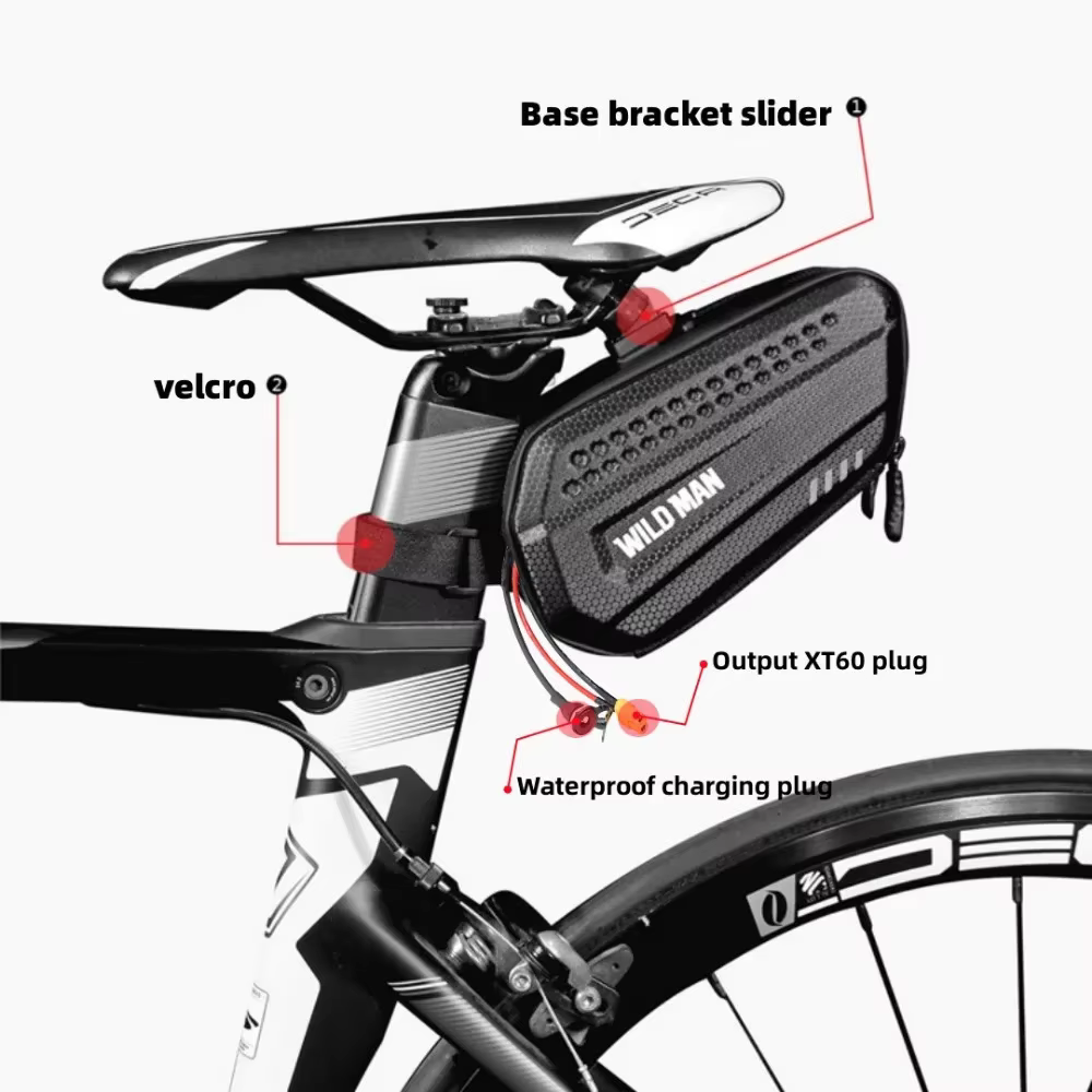 Batterie de vélo électrique 60V 52V 48V 36V 10Ah 12Ah