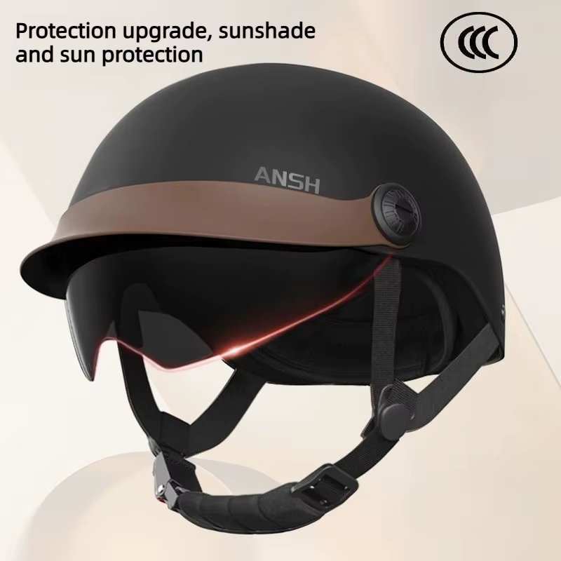 Casque de vélo avec lunettes