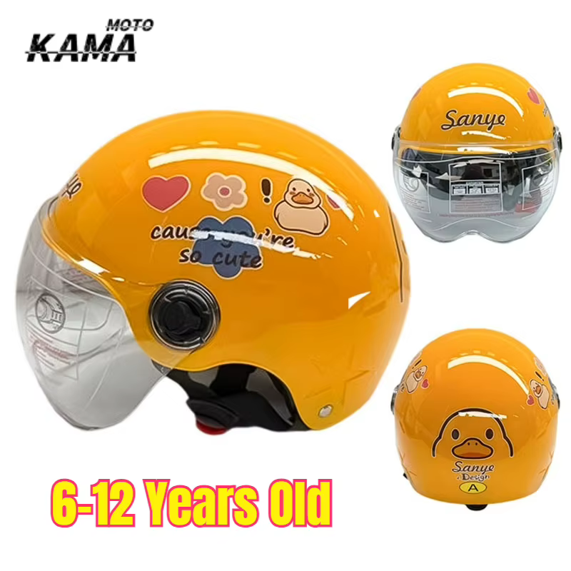 Casque de sécurité de vélo pour enfants de 6 à 12 ans