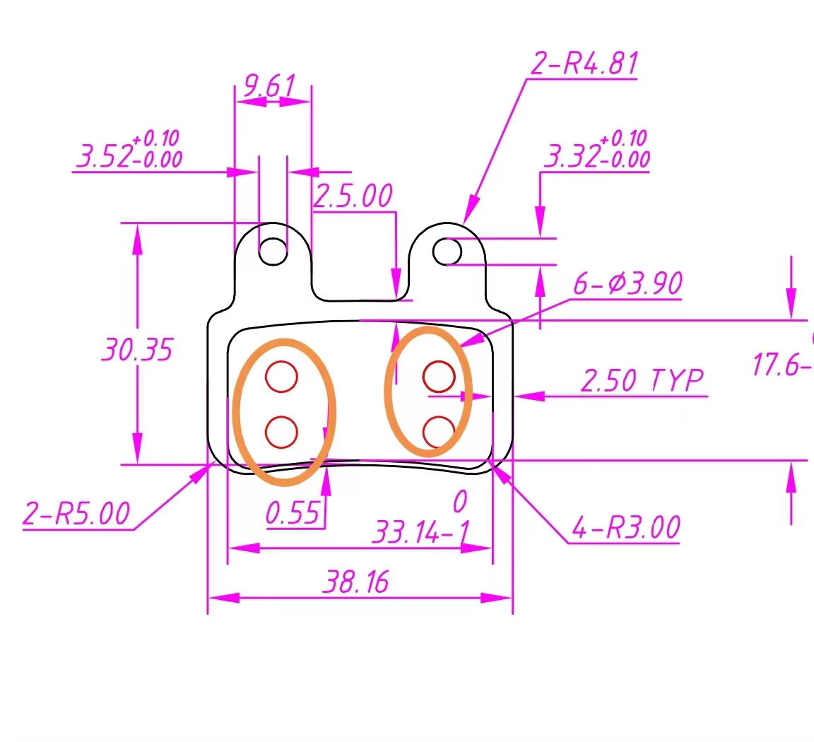 Plaquettes de frein hydrauliques pour vélos électriques