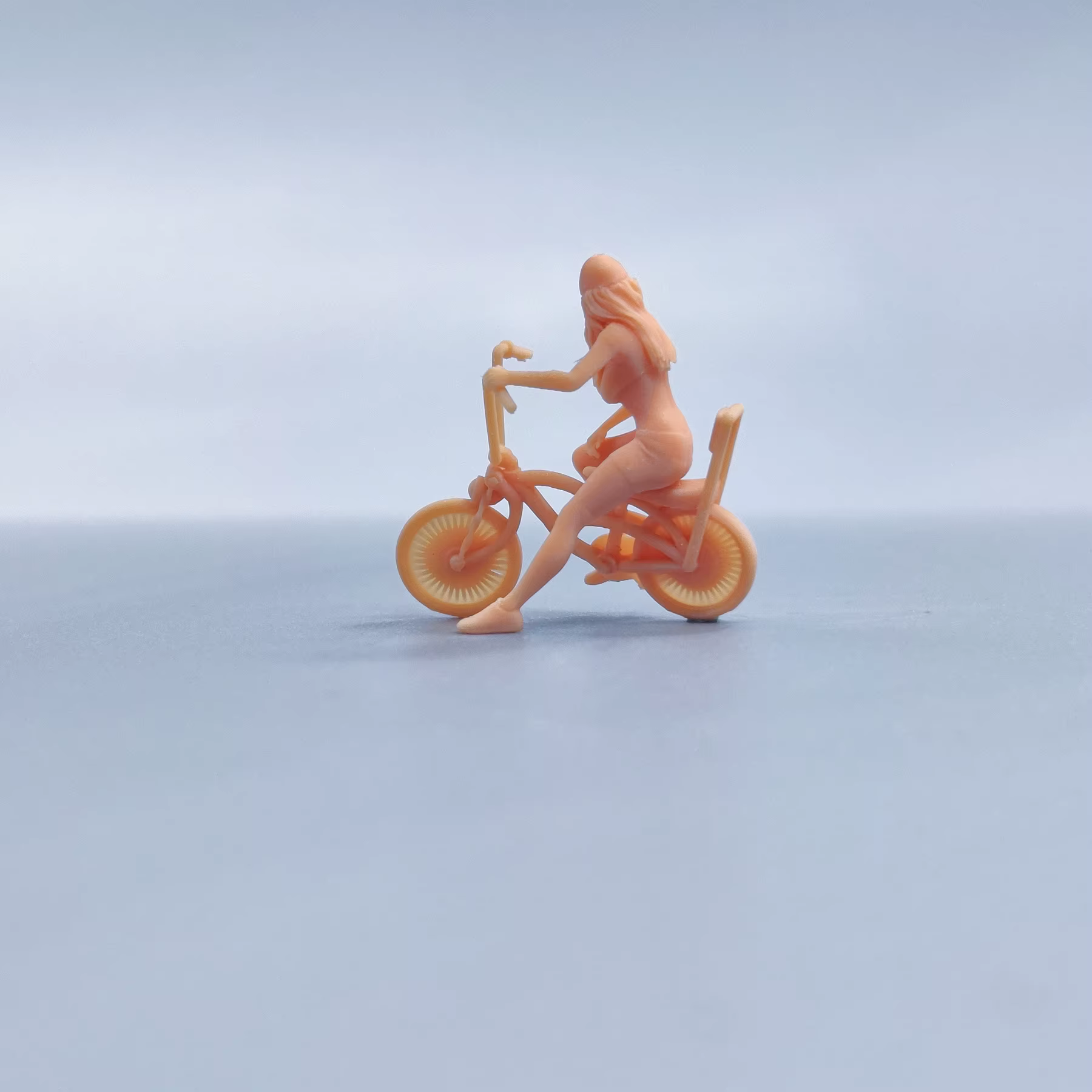 Figurine d'Auckland peinte à la main, modèle de vélo modifié en résine, l'inventaire non colorée, Diorama, V325, 1/64, 1/43