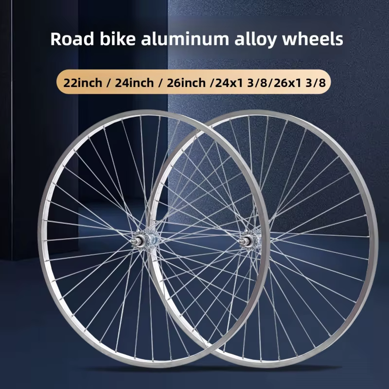 Ensemble de roues avant et arrière pour vélo léger 22/24/26 pouces
