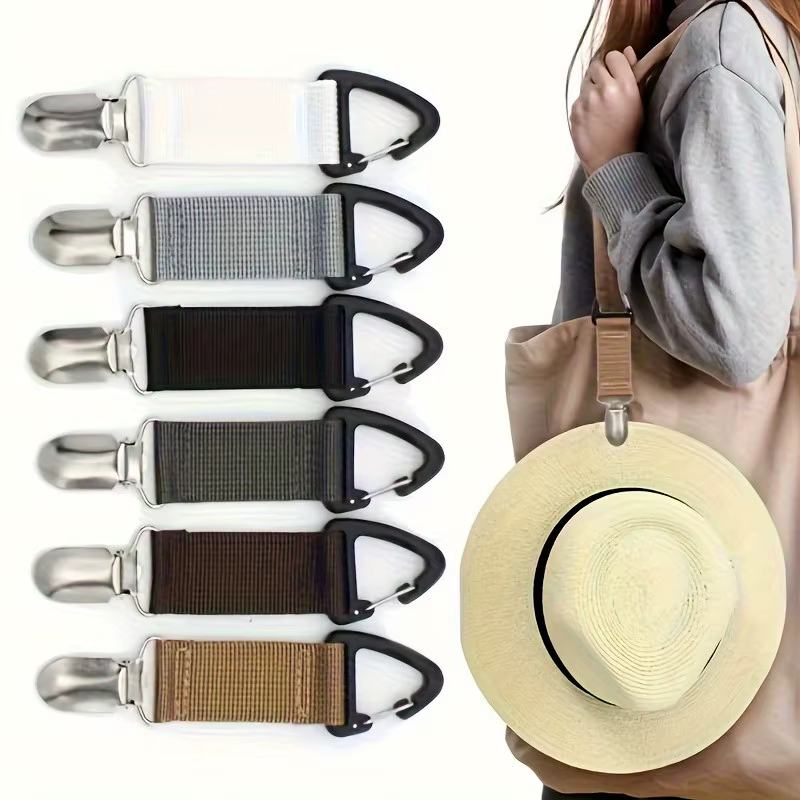 Clip de fixation pour chapeau - S'accroche facilement aux sacs