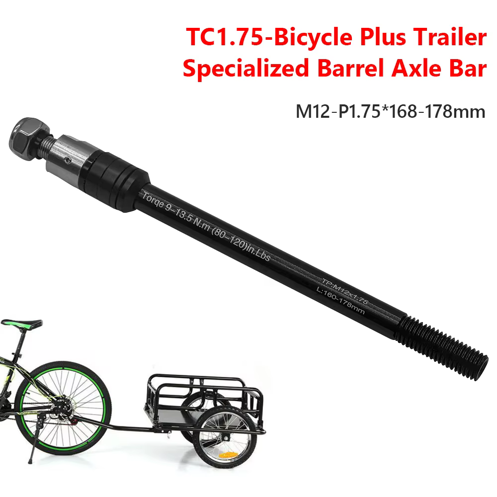 Remorque de vélo à axe traversant 160-178mm