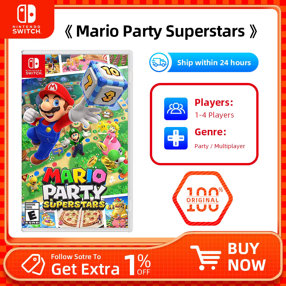 Mario Party Superstars - Édition Standard - Offres de jeux Nintendo Switch