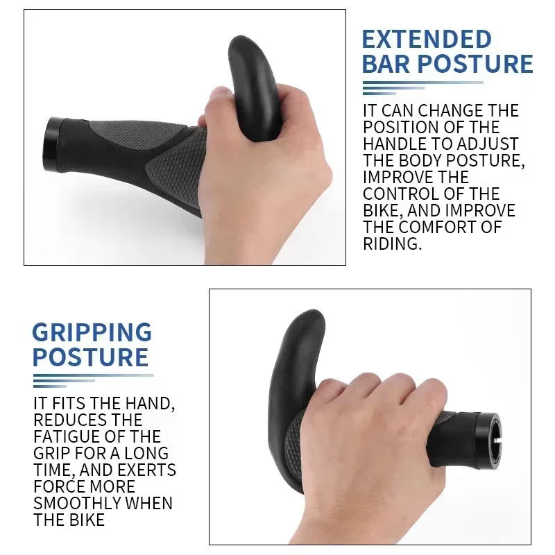 BUCKLOS poignées de guidon de vélo ergonomie avec barre étendue