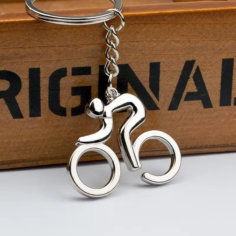 Porte-clés de vélo rétro Vintage en métal