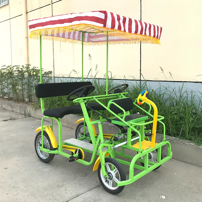Vélo tandem de tourisme à quatre roues