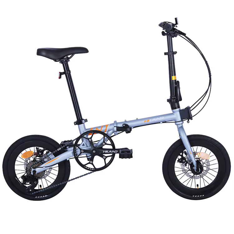 Vélo pliable en acier de 16 pouces, 8 vitesses, pour adultes, vente en gros