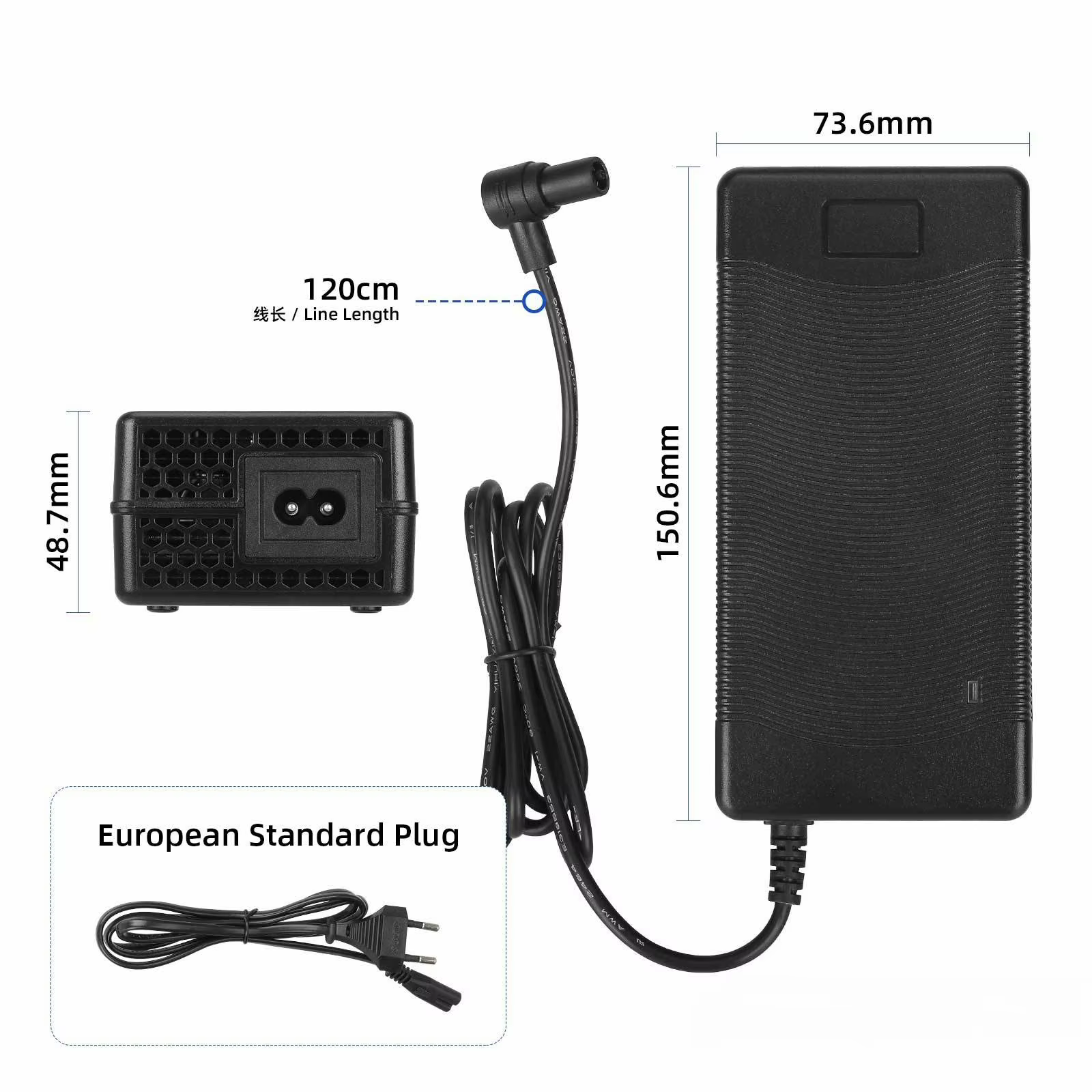 Chargeur de Scooter électrique 54.6V 2a