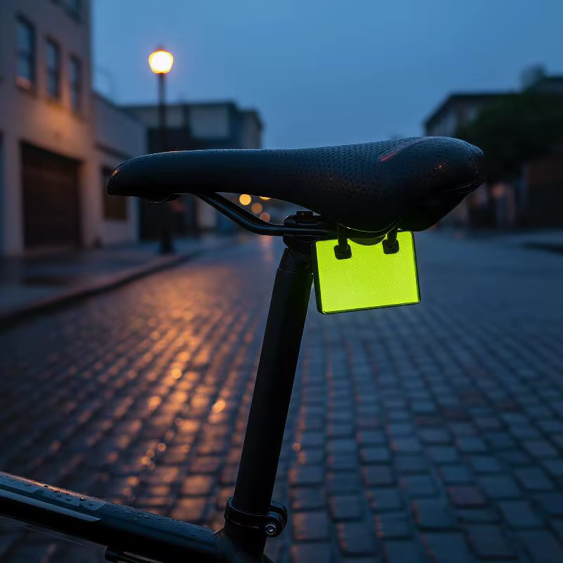 Pendentif rectangulaire d'avertissement de sécurité pour la conduite nocturne, 5 pièces, pour siège de vélo