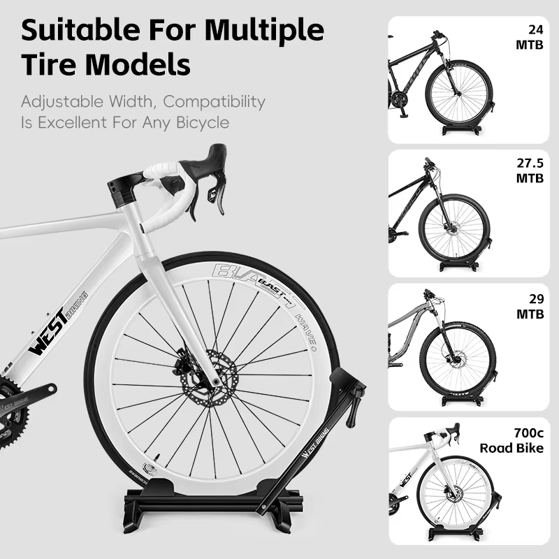 Support de stationnement pour vélo à double poteau WEST BIKING