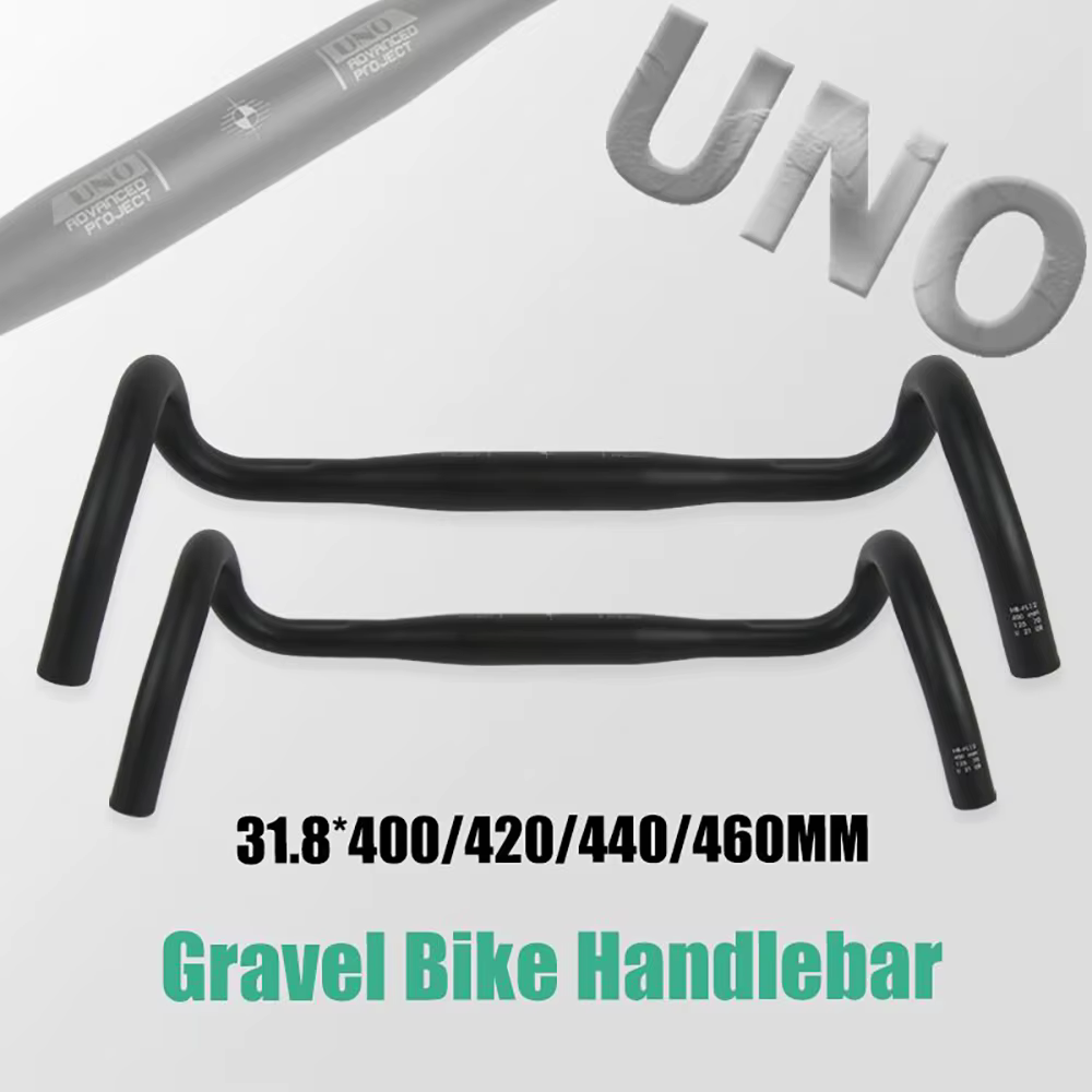 UNO FL12 guidon de vélo de gravier 31.8x4 0/420/440/460mm barre de chute extérieure poignée