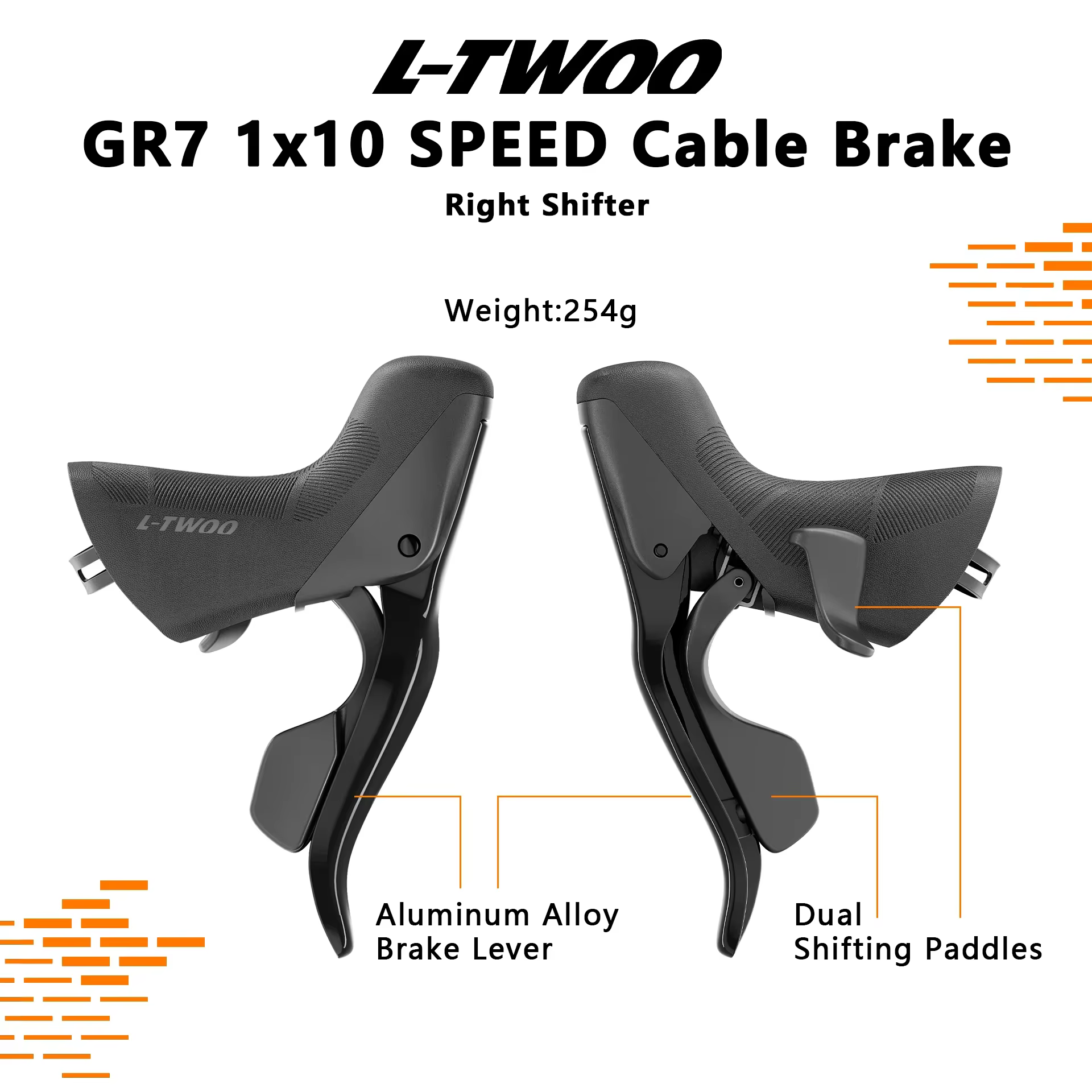 Groupe de transmission LTWOO GR7 1x10 vitesses pour route