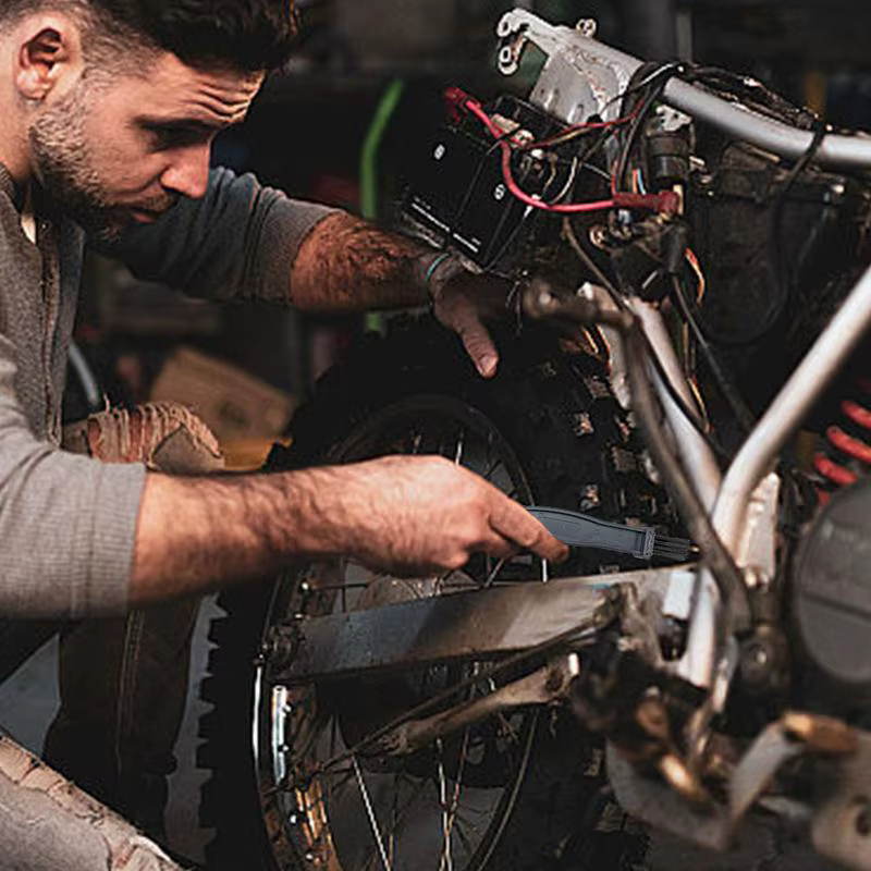 JOBrush-Brosse à Récurer pour Moto et Vélo, Nettoyeur Simple et Multifonctionnel