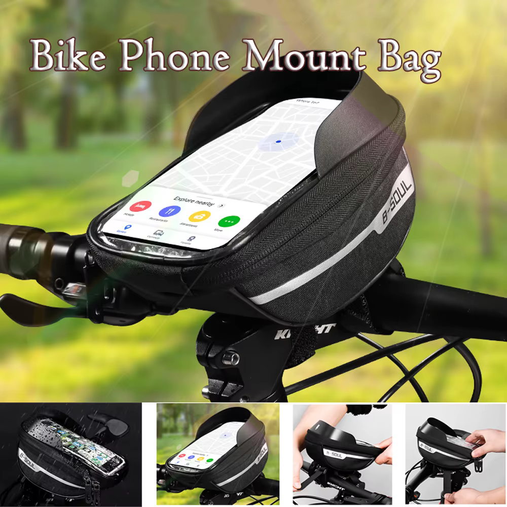 Sac de cadre avant de téléphone de vélo/vélo