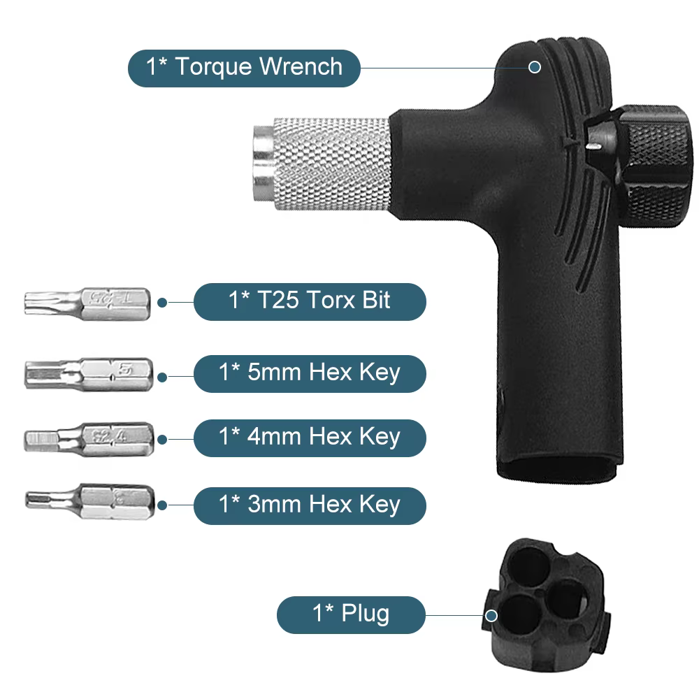 Clé dynamométrique de vélo réglable 4/5/6Nm