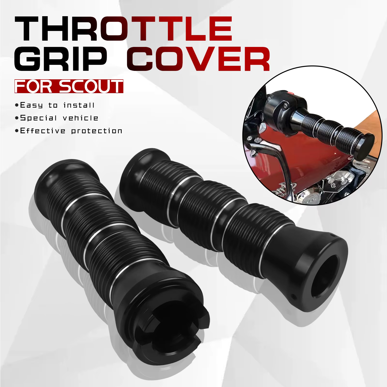 Poignées de guidon gauche et droite pour moto, accessoires pour indian scout/sixième Bobber 2015 2016 2017 2018 2019