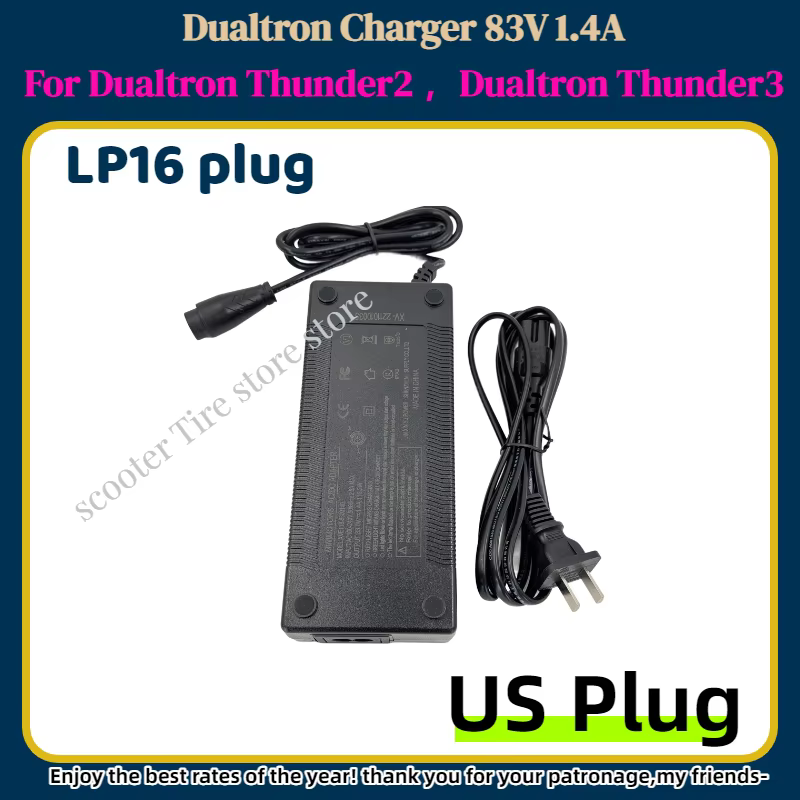 Chargeur Original Minimotors Dualtron 83V 1.5A (Connecteur LP) pour trottinettes électriques