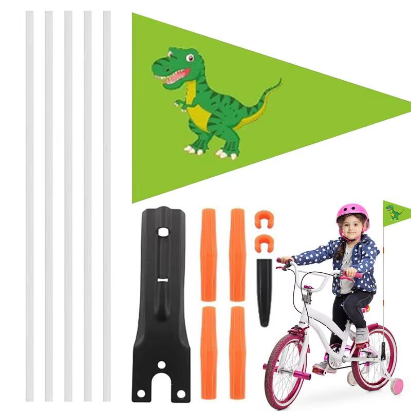 Drapeau de vélo à hauteur réglable