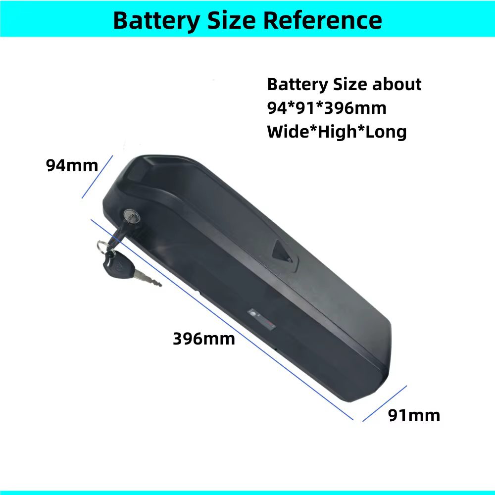 Batterie de vélo électrique de montagne Finbike M10 36v 10.4Ah 10Ah 13Ah 15Ah 16Ah 17.5Ah 48v