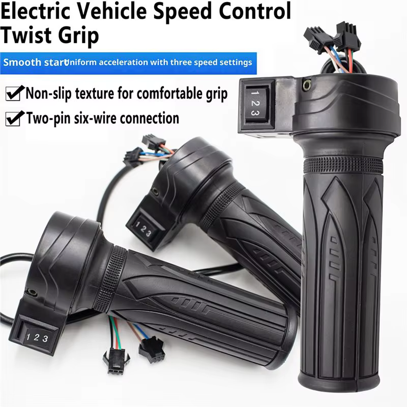 NOUVEAU - Accélérateur de guidon 3 vitesses pour vélo électrique et trottinette