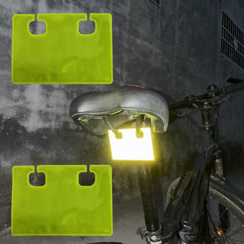 Pendentif rectangulaire d'avertissement de sécurité pour la conduite nocturne, 5 pièces, pour siège de vélo